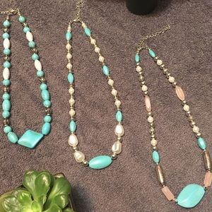 3 NEW turquoise fashion jewelry necklaces❤️